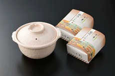 道頓堀 今井 おすそ分けシリーズ　土鍋と鍋焼うどん2人前セット