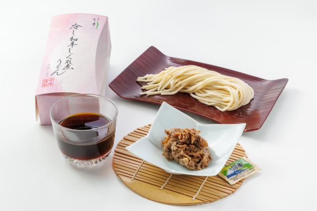 冷し和牛しぐれ煮うどん