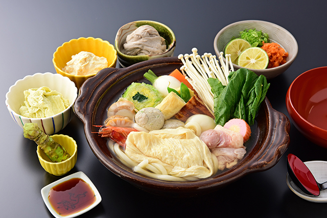 うどん寄せ鍋湯葉づくし2人前